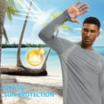 thumbnail image 7 of Bassdash Men's UPF 50+ Wrinkle-free Fishing Shirt Long Sleeve Casual Tee with Breathable Mesh for Hiking Running SR01M, 7 of 7