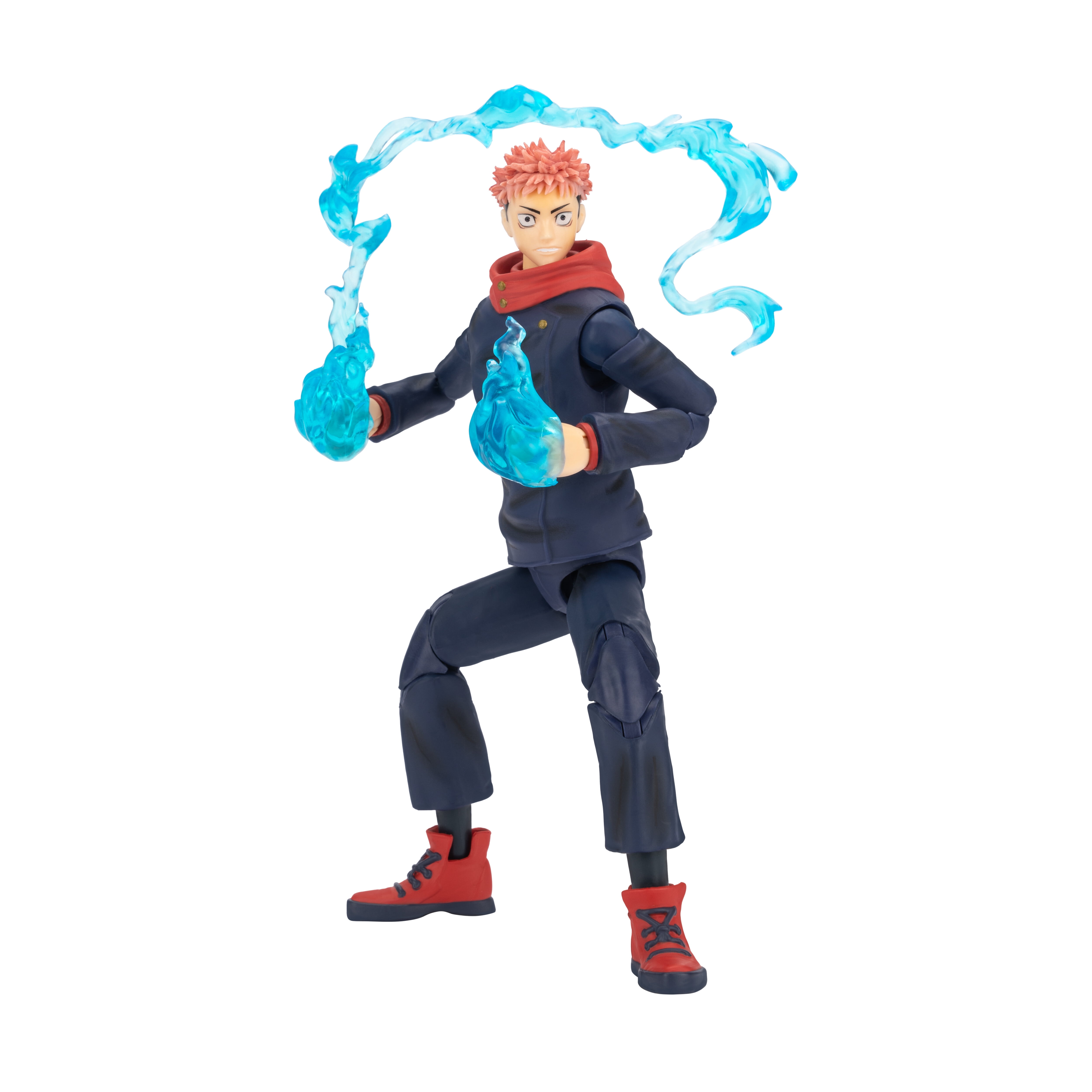 Total Anime Yuji Itadori - 6.5 inch Figure with Swappable Faceplates, Alternate Hands, and Energy Effects