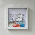 thumbnail image 4 of Adventure Archive Box, Travel Shadow Box, Ticket Shadow Box with Slot, 8/12Inch Memory Boxes for Keepsakes, Ticket Holder with World Map and Plane Design, Theatre Gifts, 4 of 4