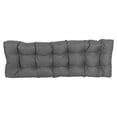 thumbnail image 2 of 60-inch by 19-inch Tufted Solid Outdoor Spun Polyester Loveseat Cushion Grey-Color, 2 of 3