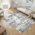 thumbnail image 2 of Living Room Area Rugs - x Abstract Large Soft Indoor Washable Rug Neutral Modern Low Pile Carpet for Bedroom Dining Room Farmhouse Home Office -, 2 of 9