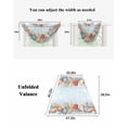 thumbnail image 6 of Waterfall Valances for Windows, Blue Coastal Kitchen Sheer Valance Curtains, Summer Beach Starfish Shell Coral Rod Pocket Elegant Swag Valances for Living Room Bedroom, 47.2"x38.5", 2 Panel, 6 of 8