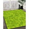 thumbnail image 3 of Ahgly Company Machine Washable Indoor Rectangle Transitional Aloe Vera Green Area Rugs, 5' x 8', 3 of 7