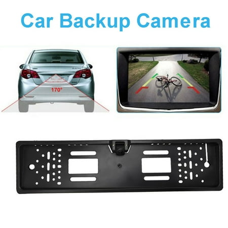 Car Backup Camera IP67 Waterproof Car WIFI HD 1080P Reversing Camera with 170° Viewing Angle Night Vision License Plate Frame Backup Camera Compatible for iOS and Android (Best Android Backup Program)