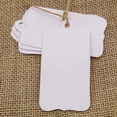 thumbnail image 2 of 100 Pcs Rectangular Shape Tag Bonbonniere Wedding Favor Hang Tags Gift With Free Natural Jute Twine - Colours Available, 2 of 6