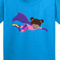 thumbnail image 4 of Inktastic African American Girl, Cape, Superhero Girl Youth T-Shirt, 4 of 5