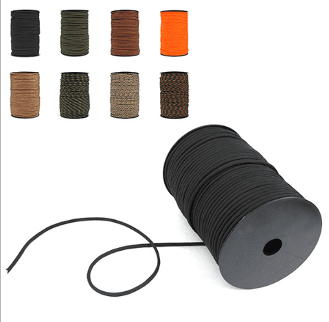 550 Reflective Paracord Roll Parachute Cord Outdoor Lanyard Survival Rope 9 Strand Core 100m Polypropylene & Polyester Parachute Paracord