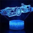 thumbnail image 1 of Lámpara LED de ilusión 3D con forma de coche, luz nocturna, anime, 1 of 1