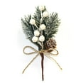 thumbnail image 3 of Aiguilles de Pin de Plante Accessoires de Noël Décorations Rouge Blanc Festival Décoration Simulation Baies Branches de Fruits Rouges, 3 of 18