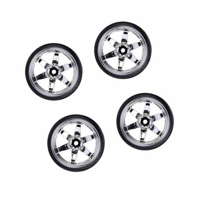 Palsitc 4pcs/Set 1/10 Car Enillos de Car Dervilo Reemplazo de Neumícos Duros para HSP Tamiya HPI Kyosho Carretero en Carretera