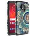 thumbnail image 1 of Moto Z3 Case, Moto Z3 Play Case, Rosebono Slim Hybrid Shockproof Hard Cover Graphic Fashion Colorful Skin Cover Armor Case For Moto Z3 Play (Green Mandala), 1 of 5