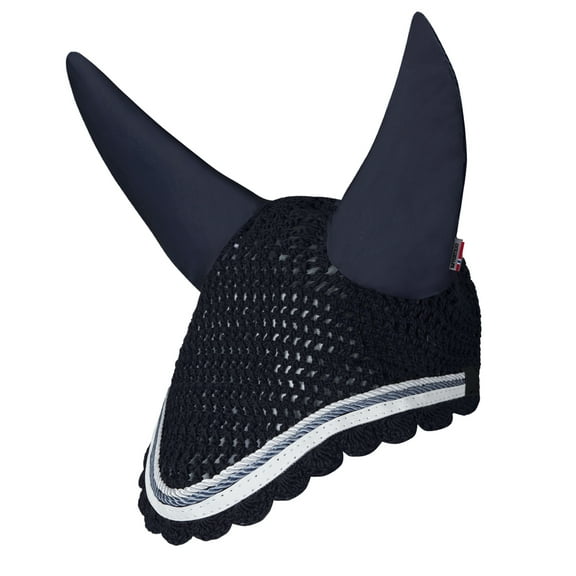 B Vertigo Cameron Crochet Horse Ear Net with Lycra Ear Covers