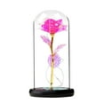 thumbnail image 2 of Clearance! Valentine's Day Rose Gift Red Butterfly Rose Glass Dome Crystal Diamond Base Glow Rose Birthday Gift for Women Mom Grandmother Wife Eternal Rose Mother's Day Gift Valentines Day, 2 of 9