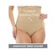 thumbnail image 4 of Secret Solutions Women's Plus Size Instant Shaper Medium Control Seamless High Waist Brief, 4 of 6