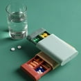 thumbnail image 3 of 3 Pack Pill Case Portable Small Weekly Travel Pill Organizer Portable Pocket Pill Box Dispenser for Purse Vitamin Fish Oil Compartments Container Medicine Box, 3 of 7