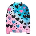 thumbnail image 5 of NuoCaiYun Valentine's Day Sweatshirt for Women Cute Love Heart Grahic Print Lover Gift Long Sleeve Pullover Tops, 5 of 6