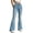 Light Blue Flared, variant on Women's High Waist Jeans Seam Detail Loose Wide Leg Denim Pants with Ruffled Pockets Vintage Washed Y2K Casual Streetwear Jean Trousers Blue