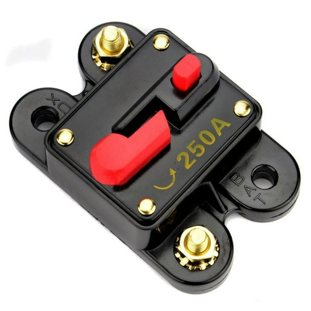 Bullz Audio 12 V 250 Amp Car Audio Circuit Breaker Stereo In Line Fuse
