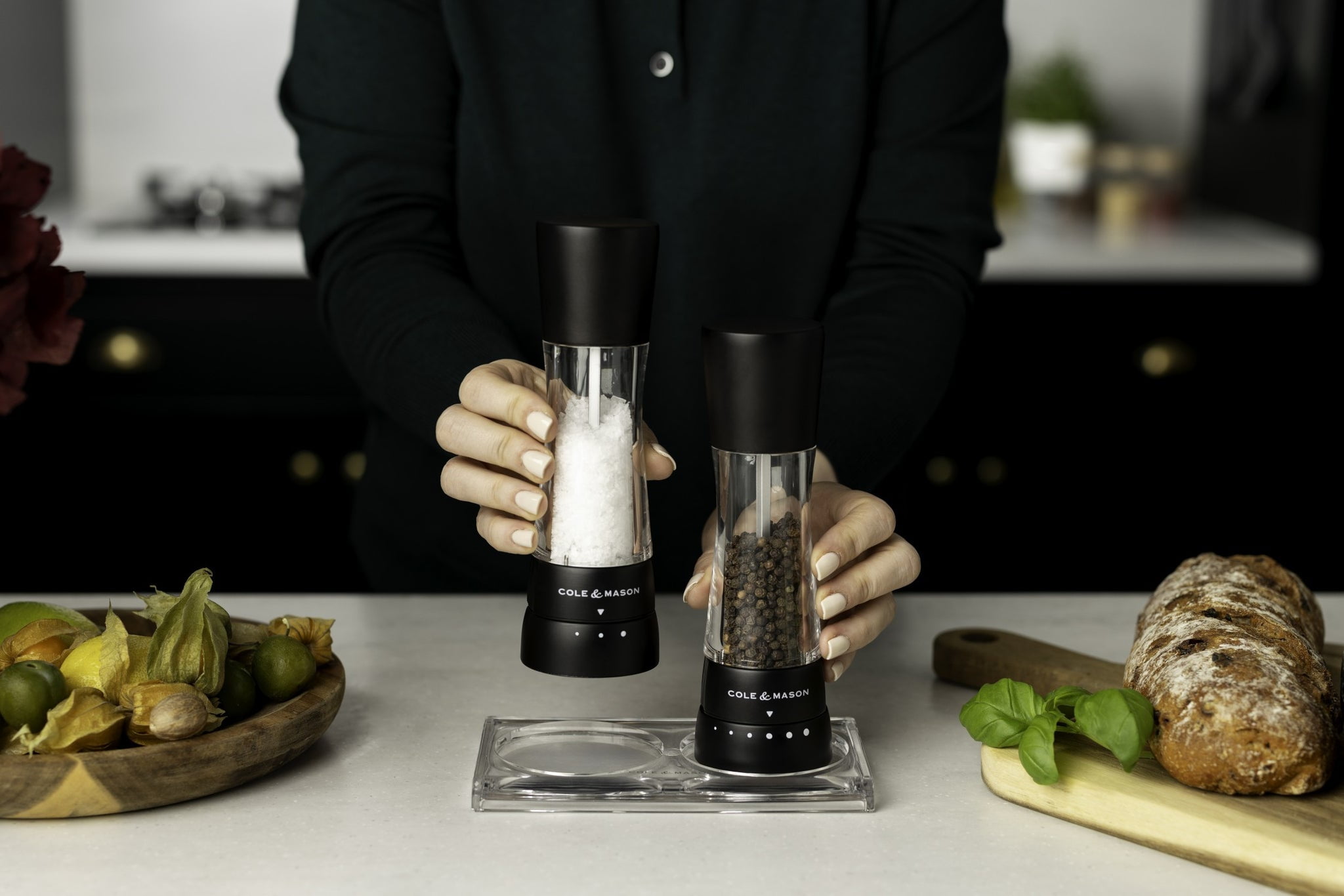 Cole & Mason Derwent Matte Black Pepper Mill