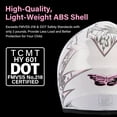 thumbnail image 3 of Casco TCMT Dot para jóvenes y niños de motocross rosa XL, gafas y guantes, 3 of 9