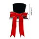 thumbnail image 3 of Adorno para árbol de Navidad con pajarita grande Adornos navideños para escritorios de mesa Adorno navideño Árbol de Navidad negro Truss Pajarita Sombrero Decoraciones navideñas brillar Electrónica, 3 of 4