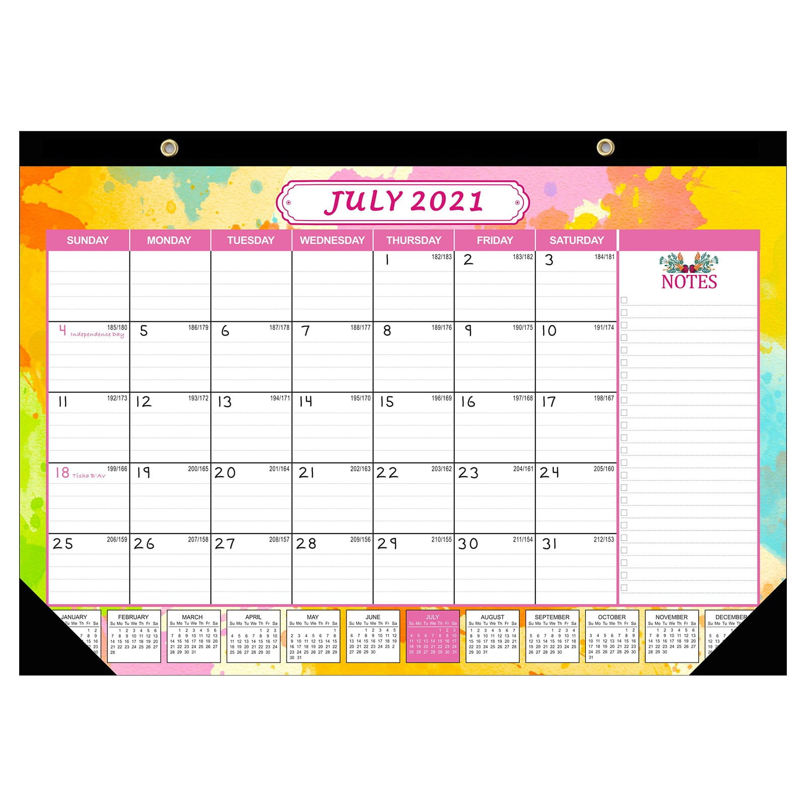 2022 English Desktop Fresh And Portable Pendulums Calendar : .7-2022.12 Better Homes & Gardens - Walmart.com