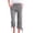 Gray, variant on Cropped Linen Pants Women Capri Pants with Lace Side Capris Drawstring with Pockets Women High Waisted Wide Leg Women's Culottes Drawstring Elastic Waist Cotton Linen Pants White S-3XL