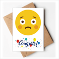 thumbnail image 1 of Shy Yellow Cute Online Face Cartoon Wedding Cards Congratulations Greeting Envelopes, 1 of 3