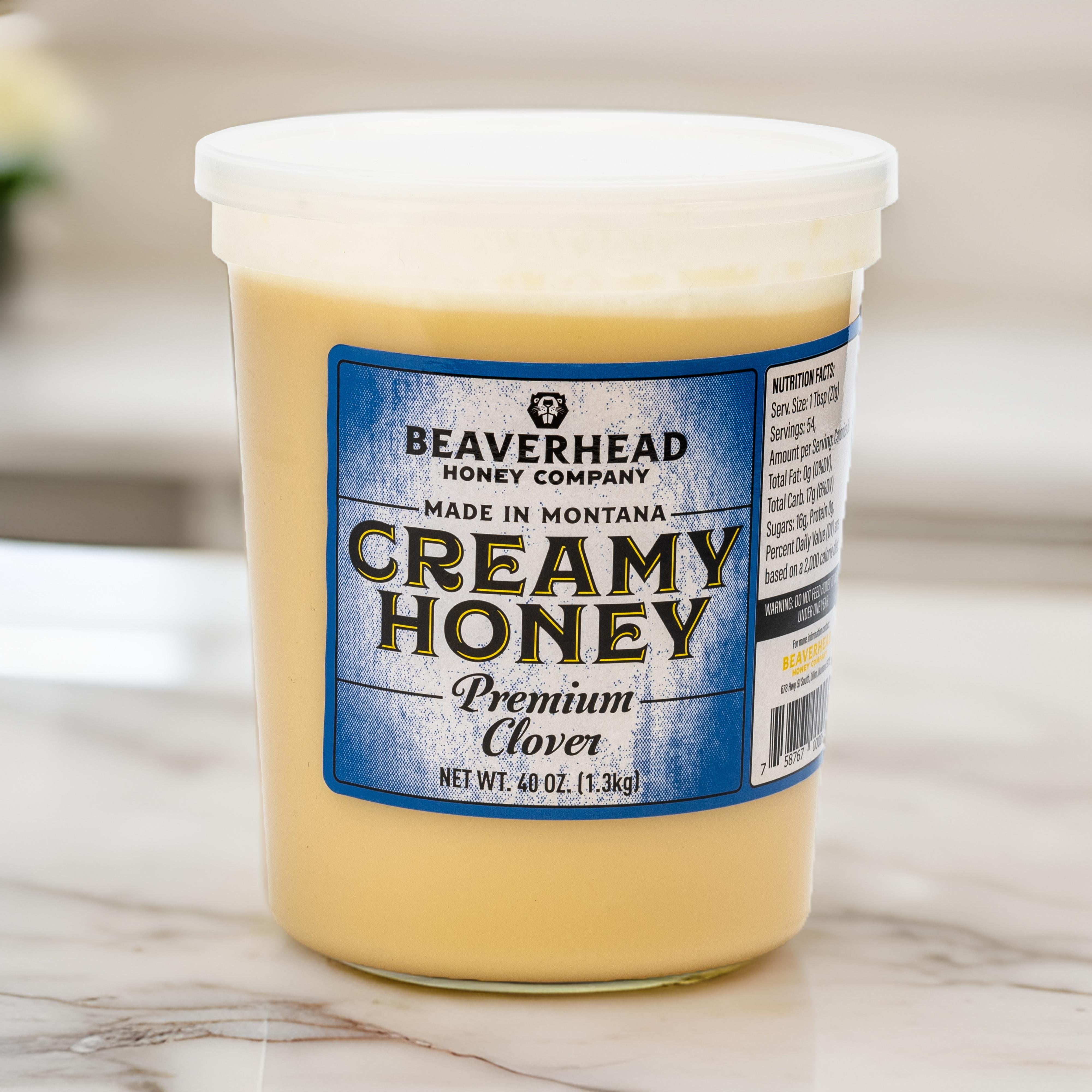 Beaverhead Creamy Clover Honey Tub 40 oz.