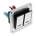 thumbnail image 3 of V Switch Panel,2 Gang Rocker Switch Toggle Switch Panel Rocker Switch Panel Superior Craftsmanship, 3 of 14
