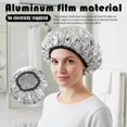 thumbnail image 3 of Bonnet Chauffant pour Conditionnement Profond 3 Pcs Bonnets de Traitement Capillaire Réutilisables en Aluminium avec Rétention de Chaleur pour Huile Chaude et Usage en Salon, 3 of 4