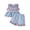 Blue, variant on yocbz Toddler Independence Day Outfit Set Toddler Girls 4th of July Set, Red White Blue USA Flag Outfit, Soft Cotton Short Sleeve Top & Shorts for Family Gathering & Park Trip Pink,3-4 Years