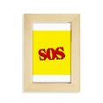thumbnail image 1 of Concise SOS Symbel Art Deco Fashion Desktop Display Photo Frame Picture Art Painting 5x7 inch, 1 of 3