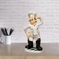 thumbnail image 1 of Estatuil decorativa de cocina , decoración para hogar, decoraciones de encimera de cocina, regalos coleccionables para inauguración de 14x11x30cm perfecl Figurilla del chef, 1 of 8