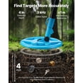 thumbnail image 2 of VEVOR Metal Detector, 4", Lightweight Metal Detector with LCD Display, 6" IP68 Waterproof Search Coil, Adjustable 25.6"-36.6" High Accuracy Gold Detector, Easy to Use, for Detecting Gold Exploration, 2 of 9