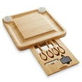 thumbnail image 2 of Casafield Bamboo Cheese Board with Stainless Steel Knives and Ceramic Bowls, 2 of 7