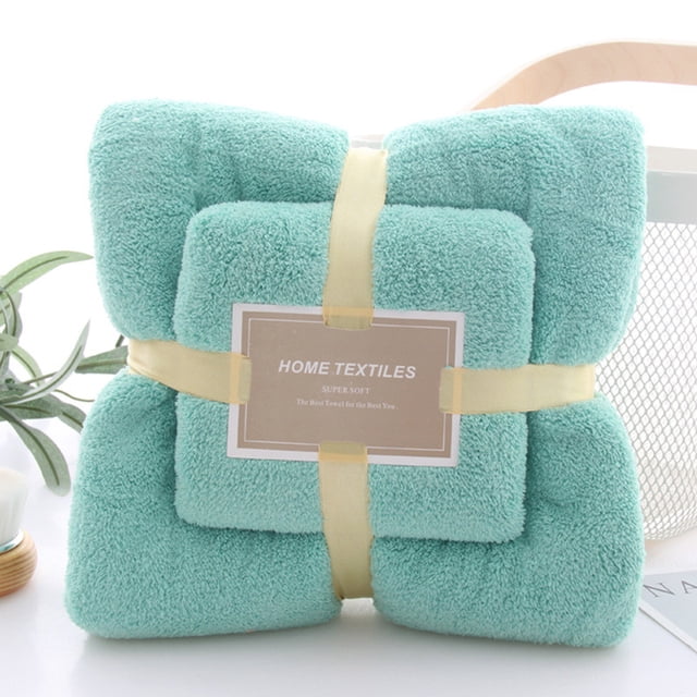 Yhmxh Juego de toallas de baño de algodón de lujo con toallas de algodón suaves y de alta absorción. Incluye 1 toalla de baño de 28.5 x 51 pulgadas y 1 toalla de mano de 13.5 x 29.5 pulgadas.