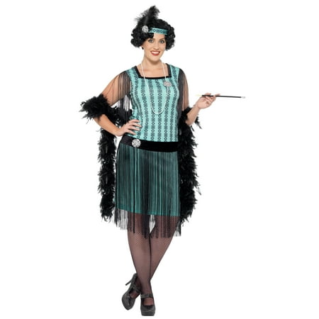 Women's Plus Size 1920s Mint Coco Flapper Costume