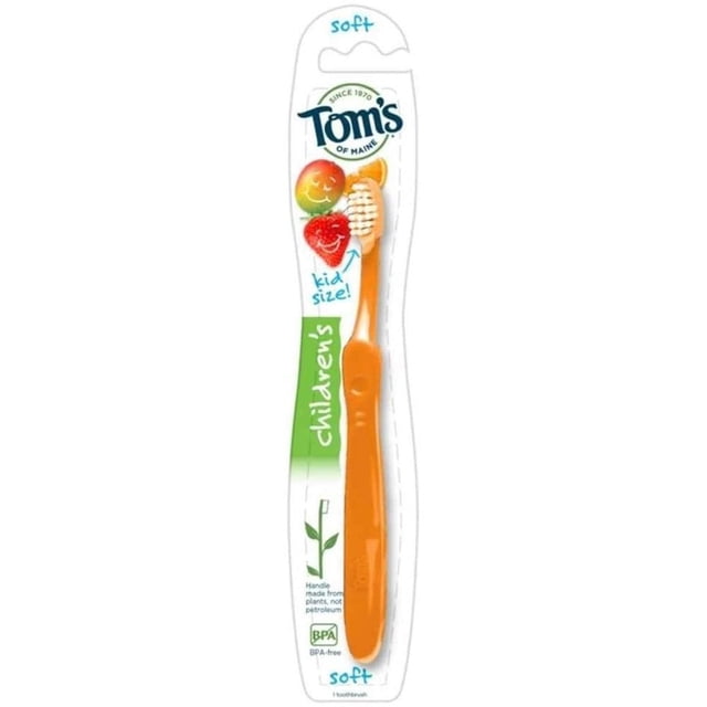 Cepillo de dientes sin colorantes para niños Tom's of Maine (6x1 CADA UNO)