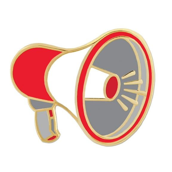 PinMart's Megaphone Enamel Lapel Pin
