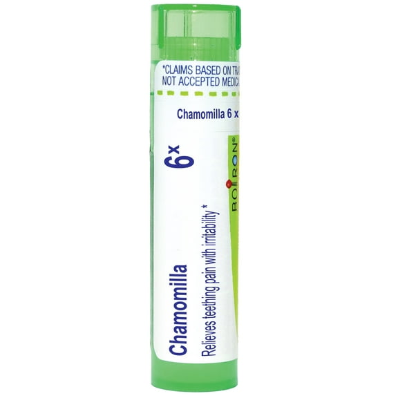 Boiron Chamomilla 6X, Homeopathic Medicine for Teething Pain With Irritability Relief, 80 Pellets