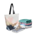 thumbnail image 2 of FORMRS Womens Canvas Tote Bag with Zipper Inner Pocket Shoulder Handbag, Abstract Landscape, 2 of 7