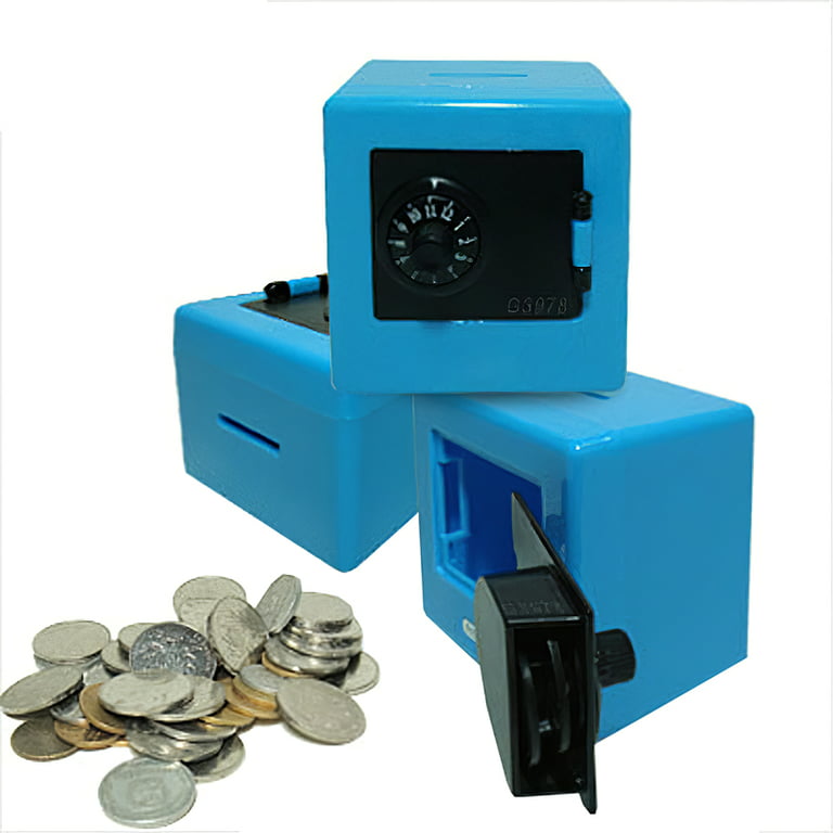 Plastic Collectible Piggy Bank Coin Savings Money Cash Safe Box Case - Clear  Green - 5 x 4 x 4(L*W*H) - Bed Bath & Beyond - 28817851