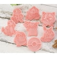 thumbnail image 5 of Set de cortadores de galletas con figuras de Pokemon, molde de panadería de dibujos animados, prensa de galletas, estampador de azúcar, moldes para pasteles pastosos, juguetes, 6 uds., 5 of 5