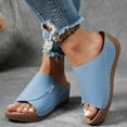 thumbnail image 3 of Wedge Orthopedic Slide Sandals For Women 2025 Comfortable Leather Arch Support Platform Slip On Walking Shoes, 3 of 6