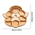 thumbnail image 3 of Christmas Angle Serving Platters Wood Trays Winter Charcuterie Boards Decorative Wood Snack Dish Plates for Xmas Holiday Housewarming Presents, 3 of 6