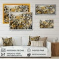 thumbnail image 4 of DESIGN ART Designart "Yellow And Cream Bohemian Medley Ii" Boho Mosaic Canvas Print 20 in. wide x 12 in. high, 4 of 5