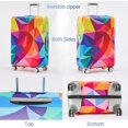 thumbnail image 3 of HSHDLDF Travelkin Luggage Covers For Suitcase Tsa Approved Suitcase Cover Protector Fit 18-32 Inch Luggage Colorful Geometry M(22-25inch suitcase) Fashion, 3 of 6