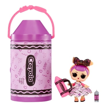 LOL Surprise Loves CRAYOLA Color Me Studio Collectible Doll, 30  Surprises, Limited Edition, 3 
