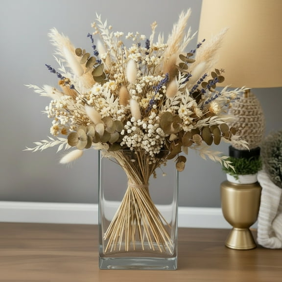 Glayze Clear Rectangle Glass Vase Collection